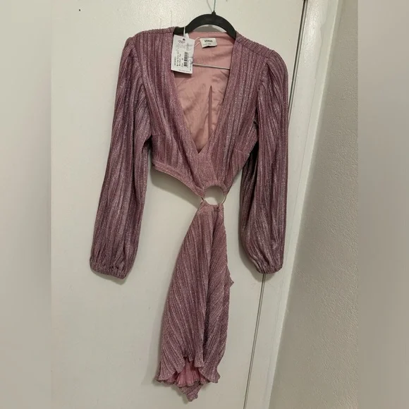 SUBOO Mars Long Sleeve Cut Out Mini Dress Size XS - Picture 6 of 6